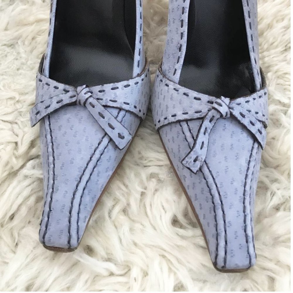 Sold New PRADA blue nubuck heel - Picture 6 of 7